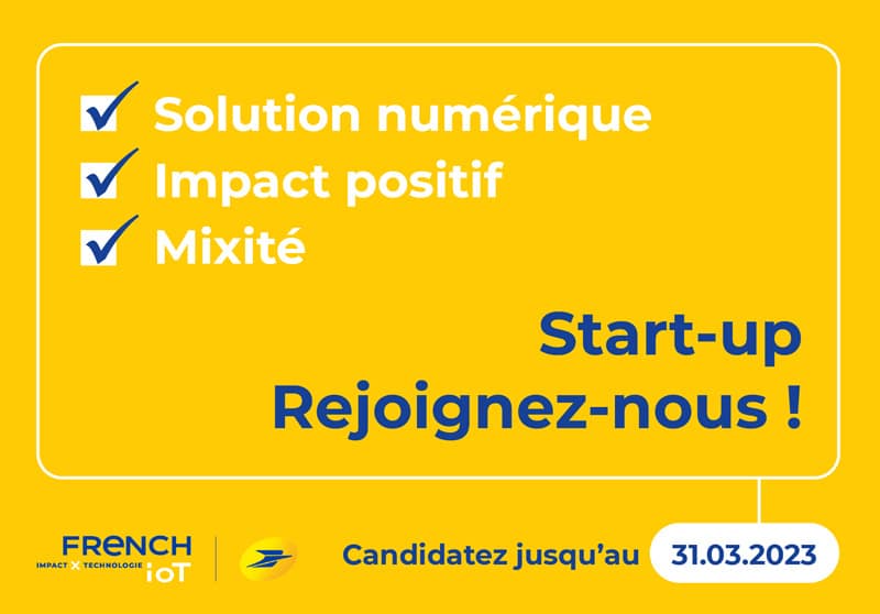 Concours de startups – Rejoignez la promo 2023 de French IoT groupe La Poste