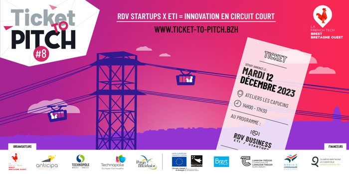 Ticket To Pitch #8 le 12 décembre à Brest – Startups rencontrez des grands comptes !