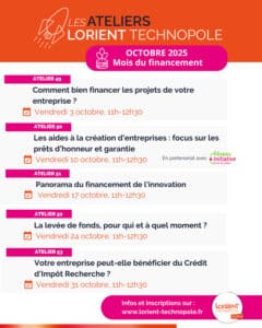 Ateliers Lorient Technopole - Mois du financement