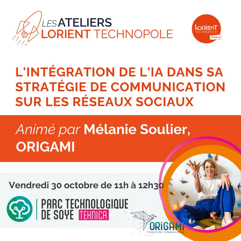 Atelier Lorient Technopole avec Mélanie Soulier - IA & réseaux sociaux