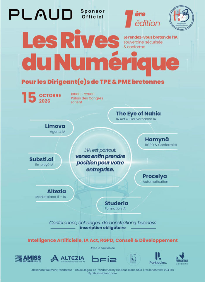 Les Rives du Numérique le 15 octobre à Lorient – En partenariat avec Lorient Technopole et la French Tech Morbihan